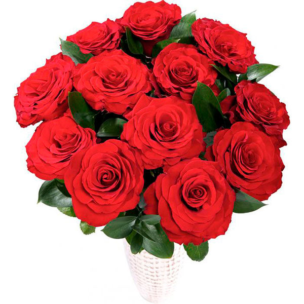 bouquet con 12 rose rosse