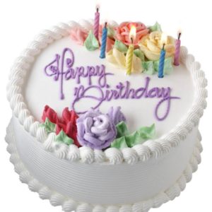 consegna a domicilio torta buon compleanno con panna e candeline online