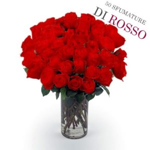 50 rose rosse