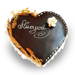 Consegna torta Auguri a forma di cuore online