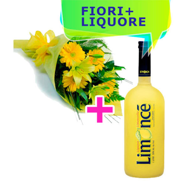 Consegna gerbere gialle e Limoncello online