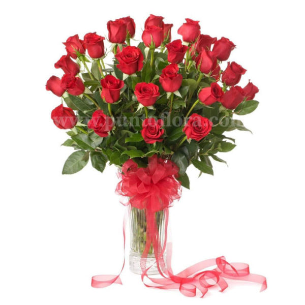 36 rose rosse