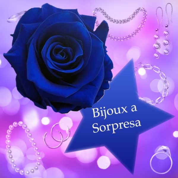 Rosa blu stabilizzata e Bijoux a sorpresa