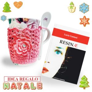 libro resinae e tazza con merletto