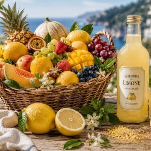Frutta fresca e sciroppo di limone