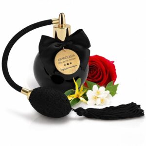 Profumo con feromoni e rosa stabilizzata rossa